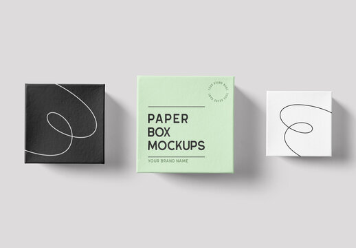 Paper Box Mockups