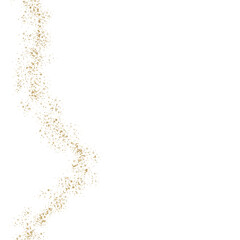 Gold Design Elements on Transparent Background