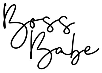 boss babe handlettering