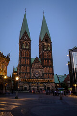 Fototapeta na wymiar The Cathedral of St. Peter in the city of Bremen, Germany