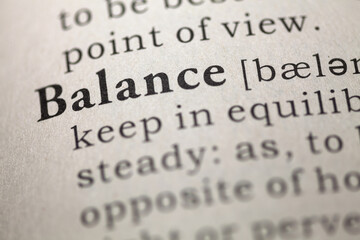 Fake Dictionary, Dictionary definition of Balance
