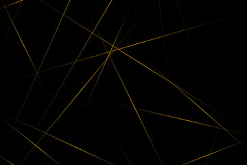 Abstract black with gold lines, triangles background modern design. Vector illustration EPS 10.