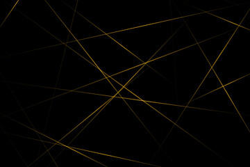 Abstract black with gold lines, triangles background modern design. Vector illustration EPS 10.