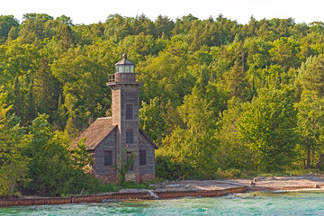 Old Lighthouse Hiding in the Forest