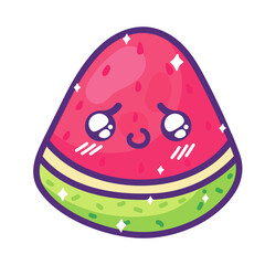 watermelon kawaii fruit