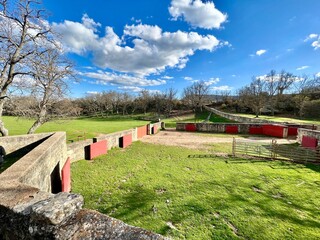 image of the Corral del monte Valonsadero in Soria where the festivities of San Juan are celebrated.