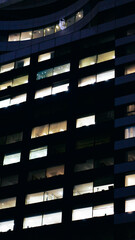 Obraz premium night photography skyscrapers architecture Buenos Aires, Argentina