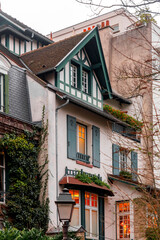 Street view from Montmartre, Paris, France