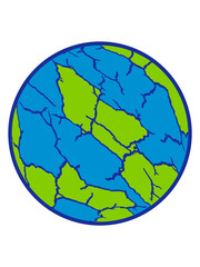 Planet Ball Risse Muster 