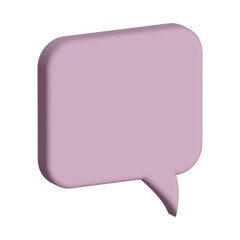 3D - rendering  speech bubble design isolated 3d  icons, isolated on white background. 3D Chat icon design.Trendy and modern vector in 3d style.