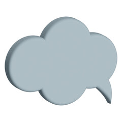 3D - rendering  speech bubble design isolated 3d  icons, isolated on white background. 3D Chat icon design.Trendy and modern vector in 3d style.
