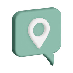 3D - rendering  speech bubble design isolated 3d  icons, isolated on white background. 3D Chat icon design.Trendy and modern vector in 3d style.