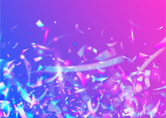 Glitch Texture. Disco Banner. Festive Foil. Neon Tinsel. Kaleidoscope Glare. Pink Retro Effect. Luxury Art. Laser Vaporwave Template. Violet Glitch Texture