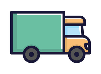 Fototapeta premium truck transport icon