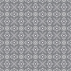 Mosaic seamless pattern. Black symmetrical