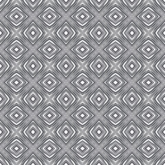 Mosaic seamless pattern. Black symmetrical