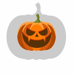 Pumpkin for halloween all saints day Vector illustration
