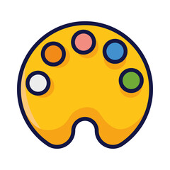 watercolor palette icon