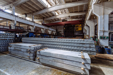 Reinforced concrete slabs production line