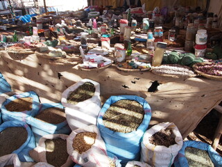 aliments dans un marché du sud marocain