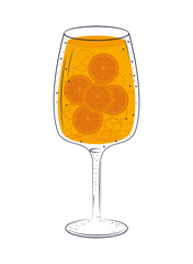 cocktail with fruits