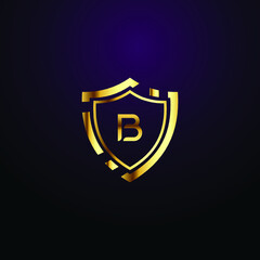 Premium luxury Vector elegant gold and  font Letter B Template for company logo with monogram element 3d Design