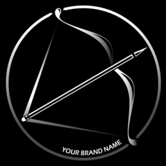 circle logo for artist with vector style characteristic