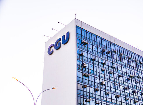 CGU - Controladoria-Geral da Uni&atilde;o. Fachada do edif&iacute;cio da CGU na cidade de Bras&iacute;lia, capital brasileira. Bras&iacute;lia, Distrito Federal - DF - Brasil. 15 de Janeiro de 2022.