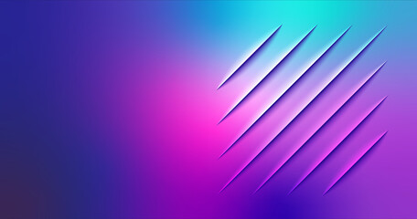 Purple, blue and pink, slash lines, light flare, gradient background web banner with abstract blended colour and circular shapes