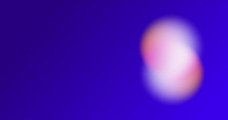 Purple, blue, pink and orange gradient background web banner with abstract blended colour and circular shapes