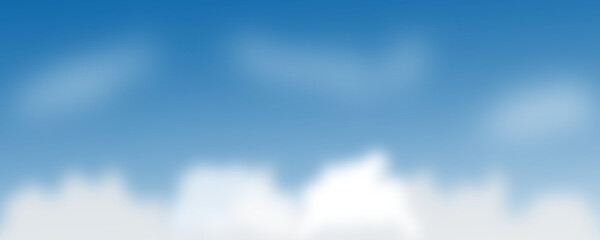 blue sky with white soft clouds