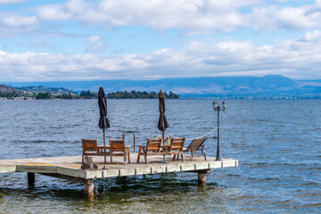Majestic mountain lake in Canada.