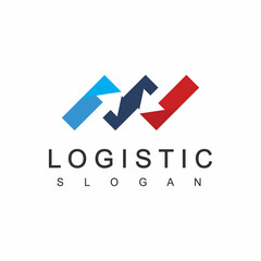 Logistic Logo Template, Expedition And Transportation Business Icon