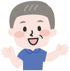 ポロシャツを着たスタッフ