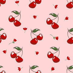 cherry illustration cartoon