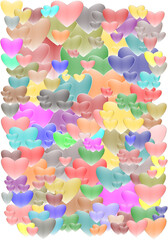 background of hearts.