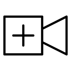Fototapeta premium add video icon 