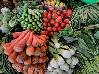 vegetables at the market