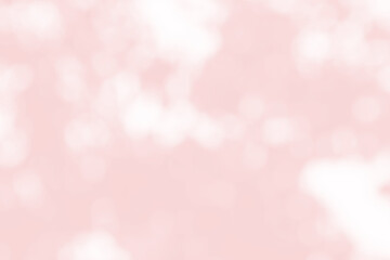 Abstract pink blur bokeh for background, light blur on high pink gradient abstract background in central design for presentation.
