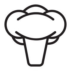 broccoli line icon