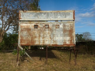 Old baseball scoreboard in Penonomé, Panama