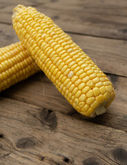 corn on a table