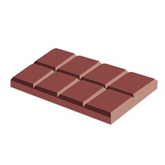 delicious chocolate bar illustration vector design