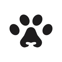 Paw Logo design vector illustration design template