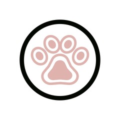 Fototapeta premium Paw Logo design vector illustration design template