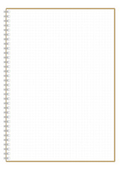 ノート notebook　A4判タテ 方眼