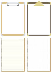 バインダー　クリップボード　ノート　notebook  B5判タテ　イラストセット