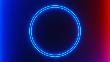 3d render of flash neon and light glowing on dark scene. Speed light moving lines.
