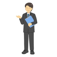 案内するイラスト素材