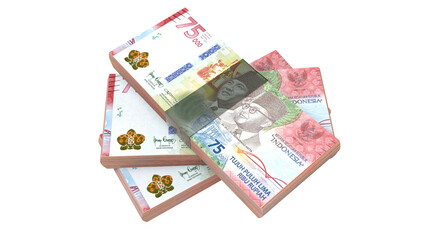 Obraz na płótnie Canvas New Indonesia Rupiah Currency